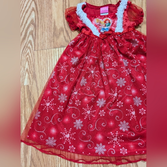 Disney Princess Red Holiday nightgown 18 Months - Picture 5 of 11